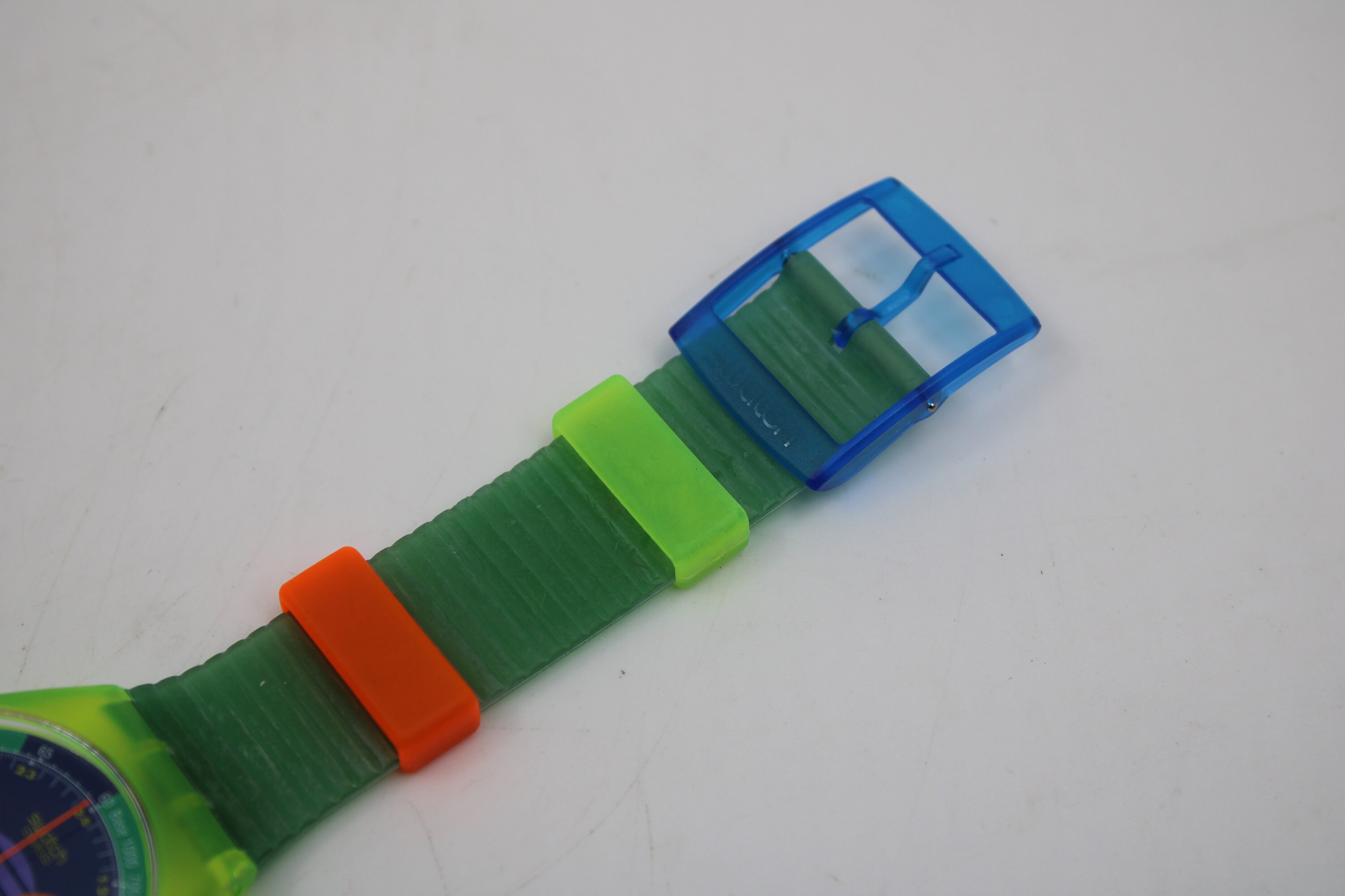Swatch Neo Wave Wristwatch, SCJ100, New, Unused, Fluorescent