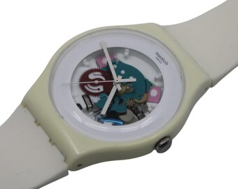Vintage Big Eclipse GW400 Swatch Watch 80 display picture 1