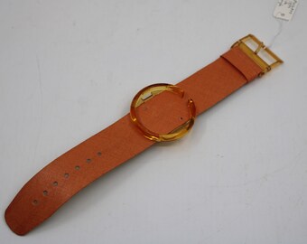 1994 UNWORN Vintage Shop dummy Pop Swatch Strap + Ring, 'Wide Angle', PWG101, PopSwatch, very rare