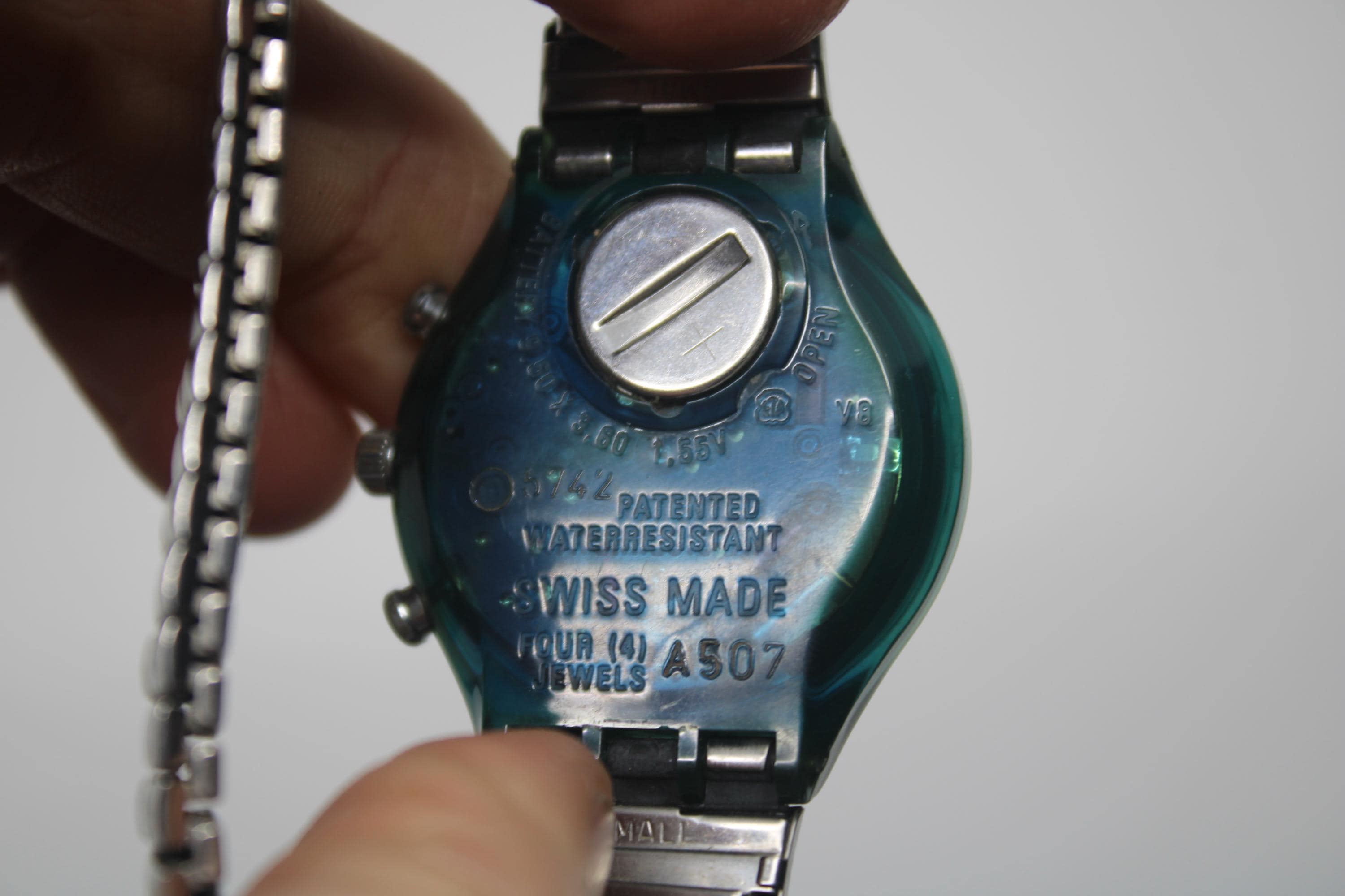 1995 'moon Date' Vintage Gents Chrono Swatch SCN402/403, Good