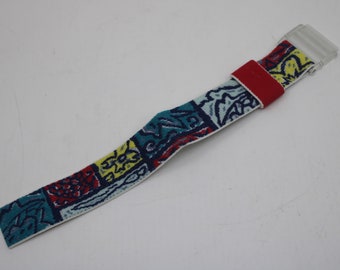 Working Vintage POP Swatch Watch 1989 Studded Fabric Strap  display picture 2