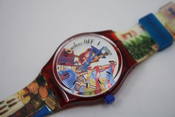 Swatch Watch - SLR101 - DUDELSACK 1995 Vintage Musicall Gents Swatch  main image 3