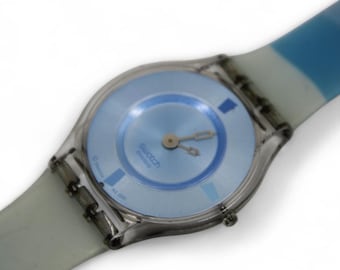 Vintage Swatch Skin Watch: MILLE LINIE SFK140, Blue Stripe  display picture 2