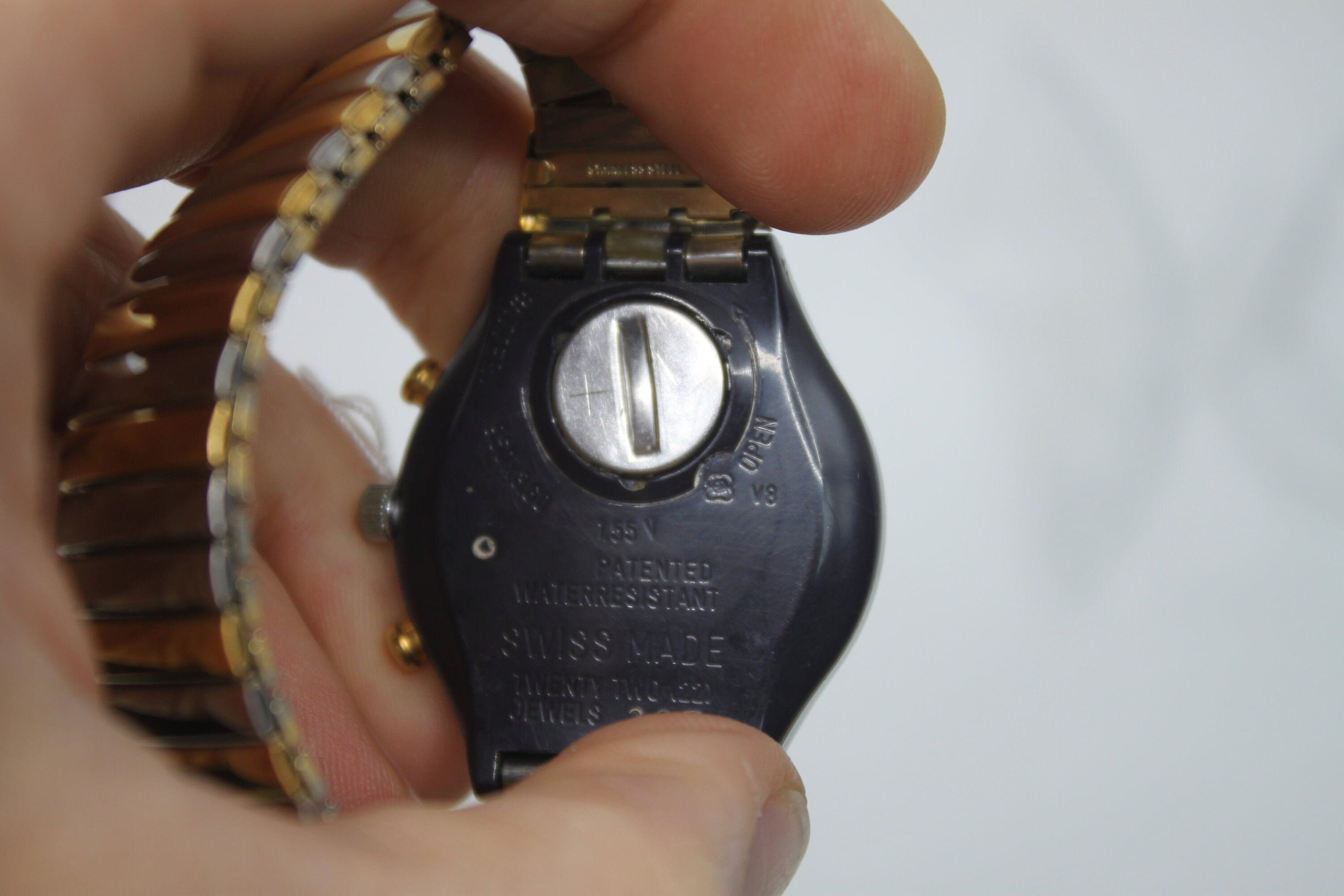 1993年、ヴィンテージ メンズ クロノ スウォッチ、アラバマ、SCN105