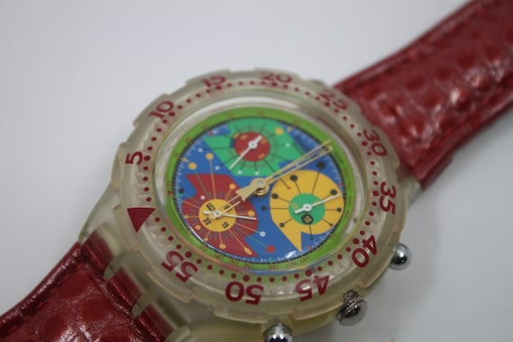 1994 Vintage Swatch Aqua-chrono Scuba 'lillibeth' SBK104, Nice