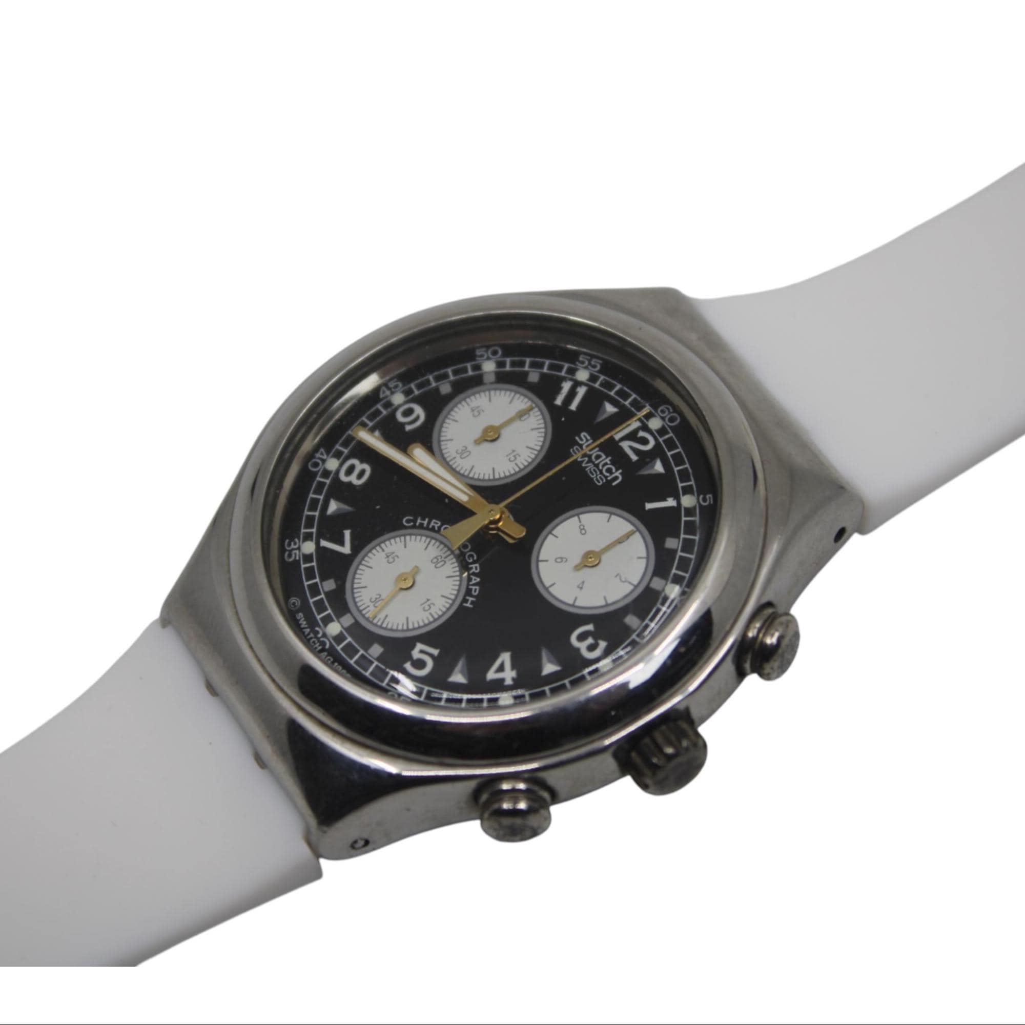 Vintage IRONY Chrono Swatch YCS101, 'vernissage' Good, Used