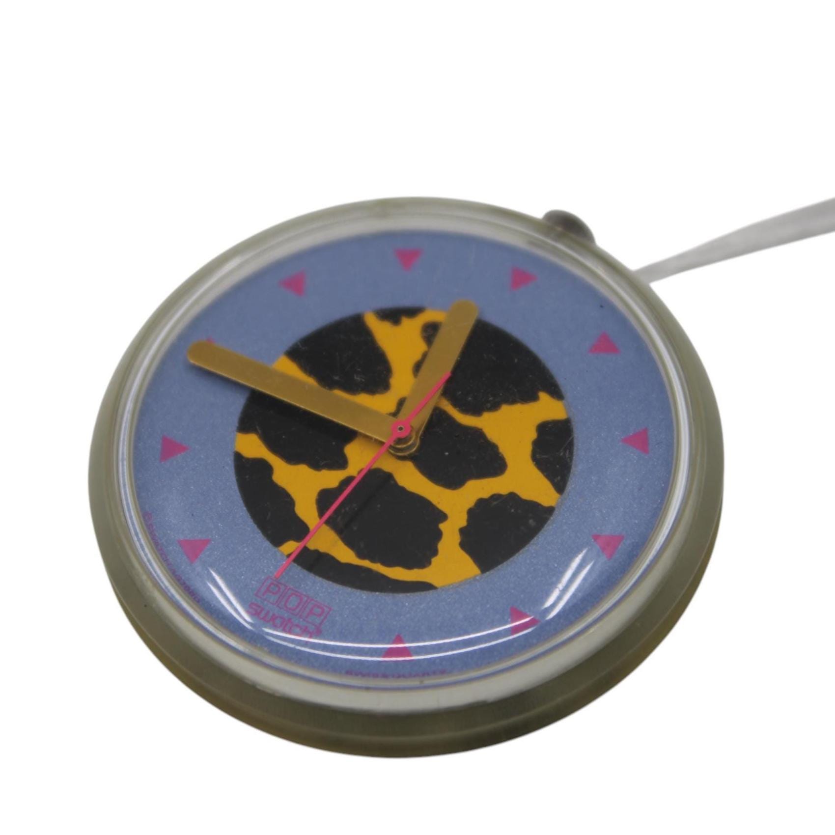 Pop Swatch Watch - 1990 Jungle Roar PWK 135 1990 Green Swatch Pop Watch for Women and Men, Vintage 90s  main image 2