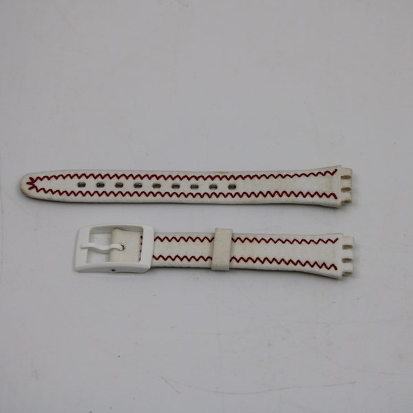 2001, Vintage Swatch Strap, 'Punto Croce', LW128 Ladies, New Old Stock, Leather Strap