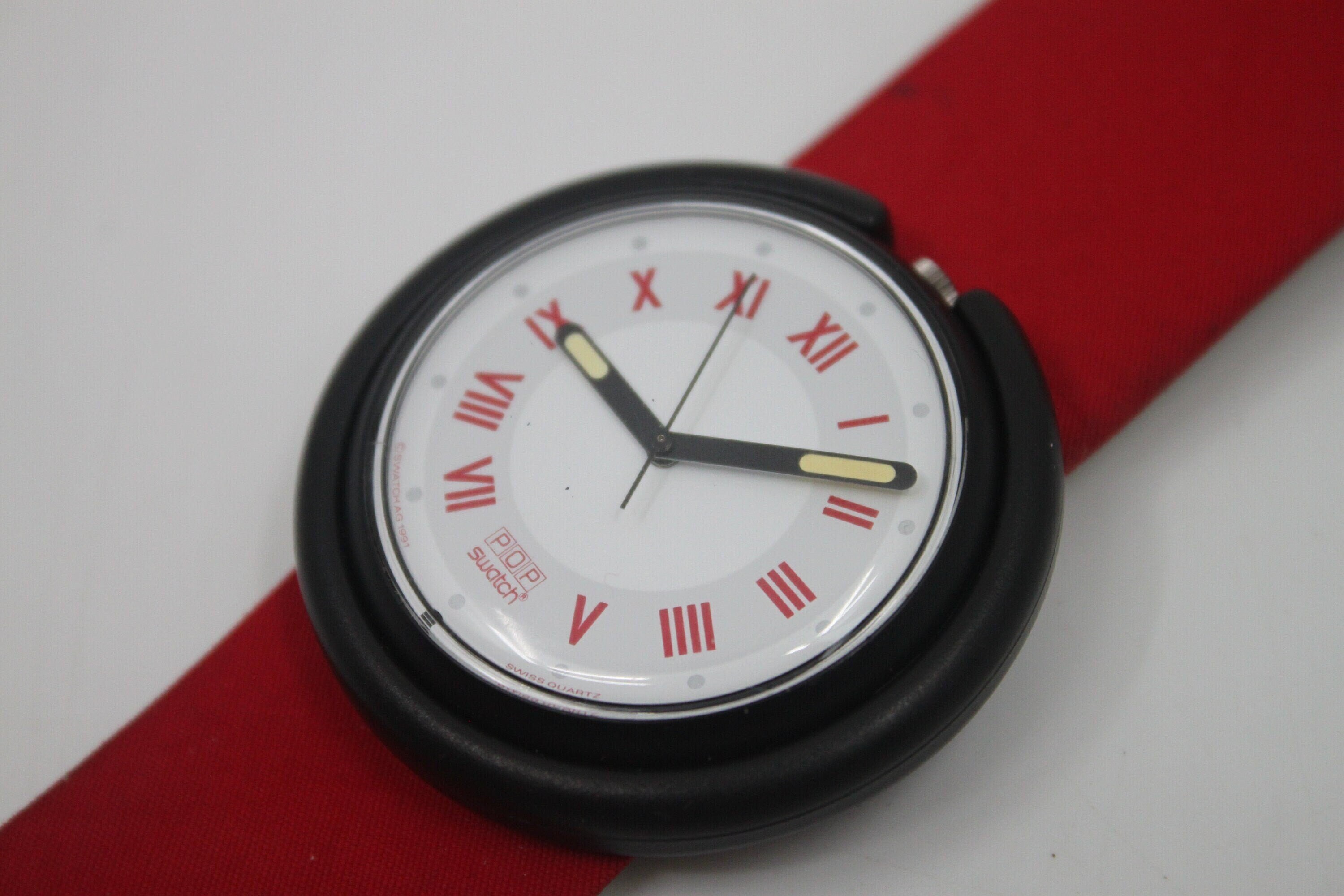 Pop Swatch Watch Quartz (C) AG 1989 Rare Vintage Polar Pow