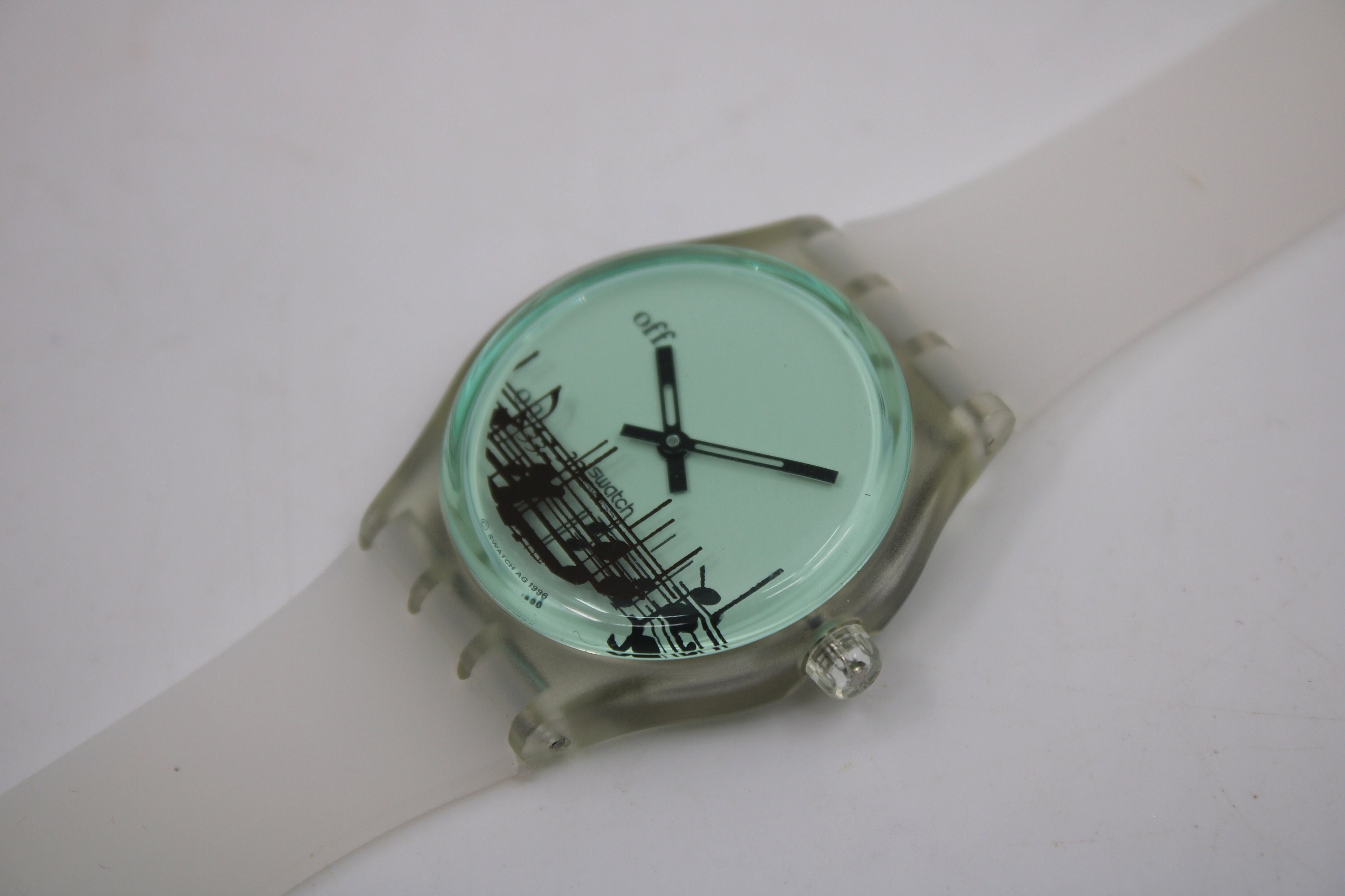 1996 Swatch Musicall Watch with Original Box and Paper, Rare