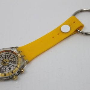 Unique, Vintage Swatch Keychain, GK901, 1996, Tierra, made from recycled, NON-working Gents Swatch watch