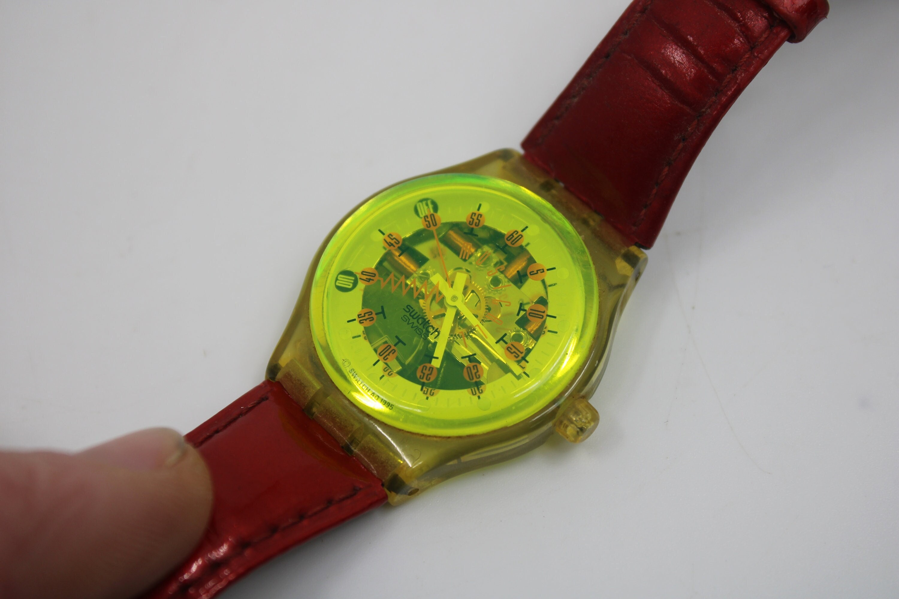 スケルトン Swatch MUSICALL SLK108 Funky Town NEW : Vintage Swatch Musicall SLK108 FUNKY TOWN Rare