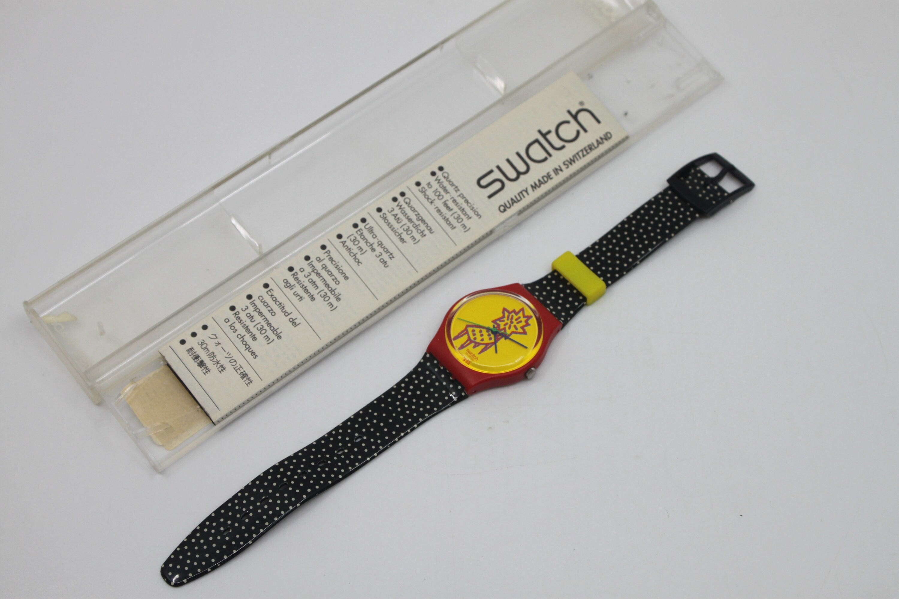 Swatch Watch - GR115 - DOTCHAIR 1993 Vintage Swatch Watch  main image 3