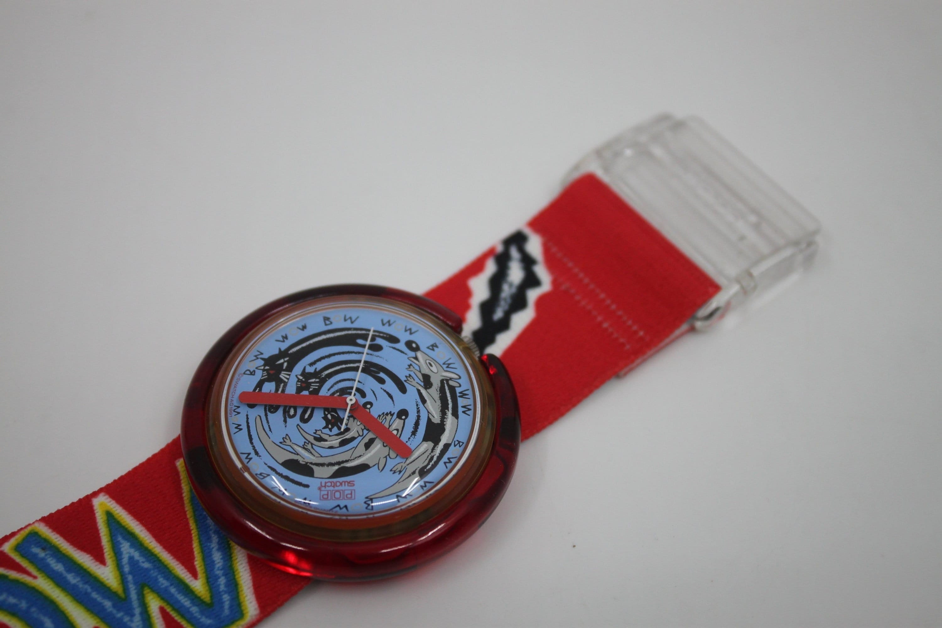 1992, Swatch, Popswatch, 'meeeoow', PWK156, NEW OLD STOCK, Never