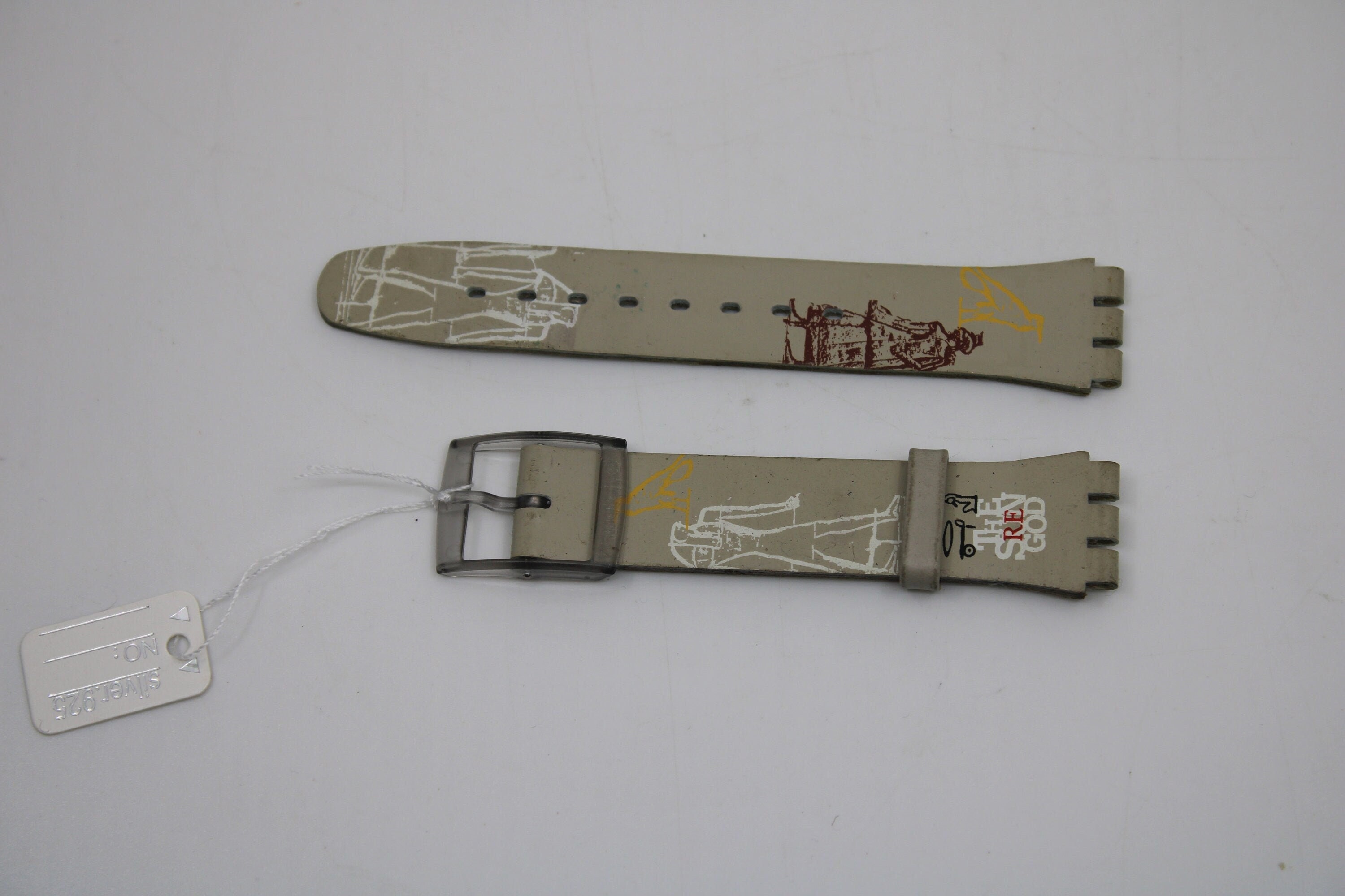 2000, Vintage Swatch Leather Strap, 'nefertiti', GM153, 17mm
