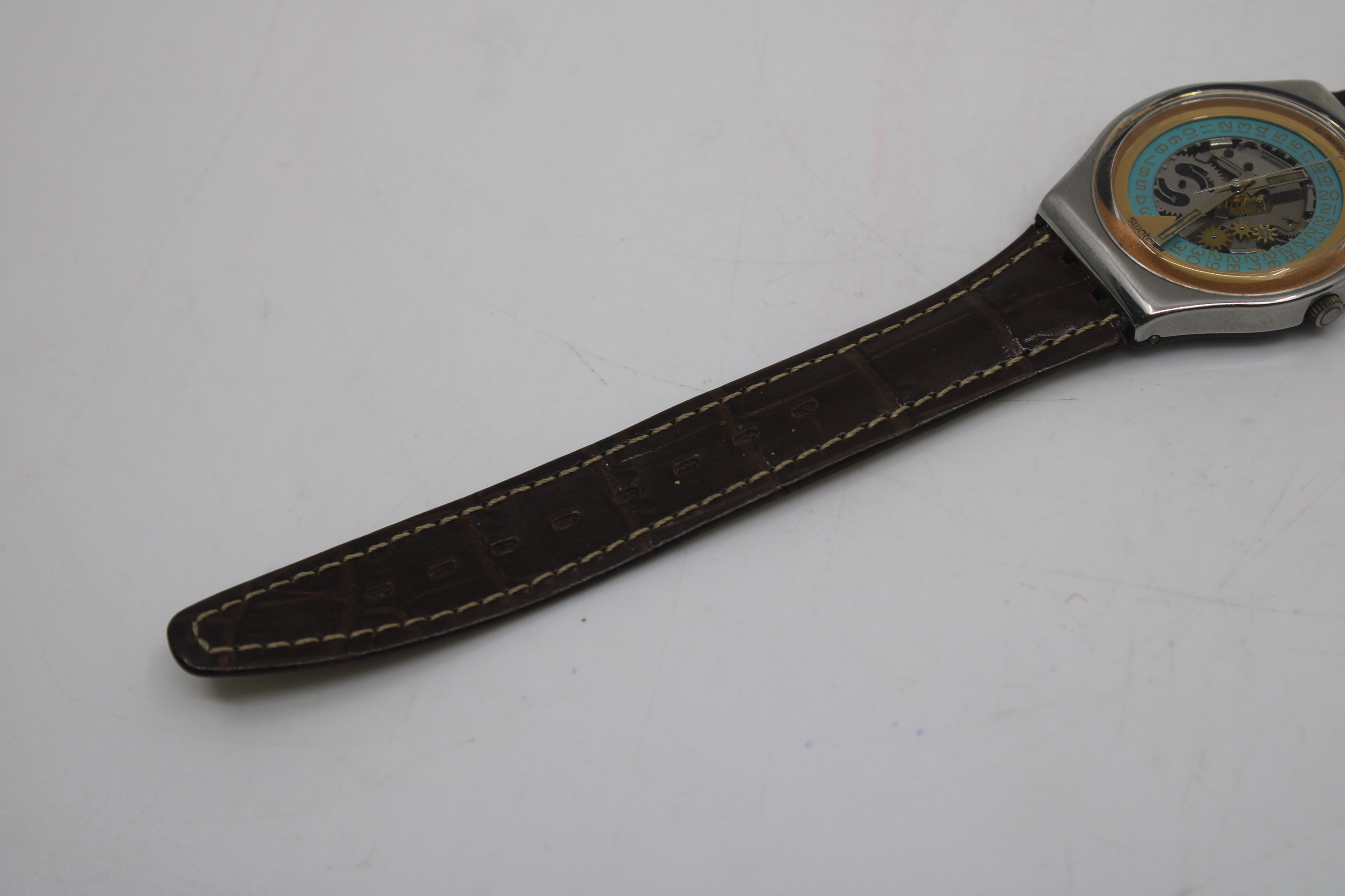 1989, Vintage Gents Swatch, 'day Off' GY400, VERY Good, Used Condition, Working 100%, Non-original Swatch Strap - Etsy 1989, Vintage Gents Swatch, 'day Off' GY400, VERY Good, Used Condition, Working 100%, Non-original Swatch Strap - Etsy