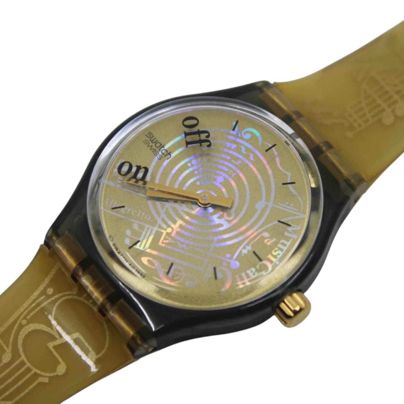 1993 'spartito' NEW Old Stock,vintage Gents Musicall Swatch SLM101