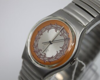 1993 Vintage Gents Swatch 'Voie Humane'  GX126, in good condition, working 100% with brand new, non-original strap