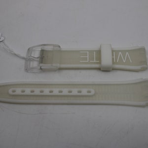 Vintage Swatch &#39;Jelly in Jelly&#39; Strap, &#39;Ice Area&#39;, SUJK106, 19mm, NEW OLD STOCK, Never Used