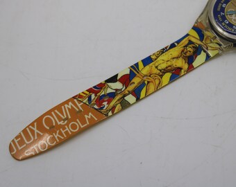 Vintage Swatch Automatic SAZ103 Stockholm 1912 Olympics NIB 1994 1994 Olympic  main image 4