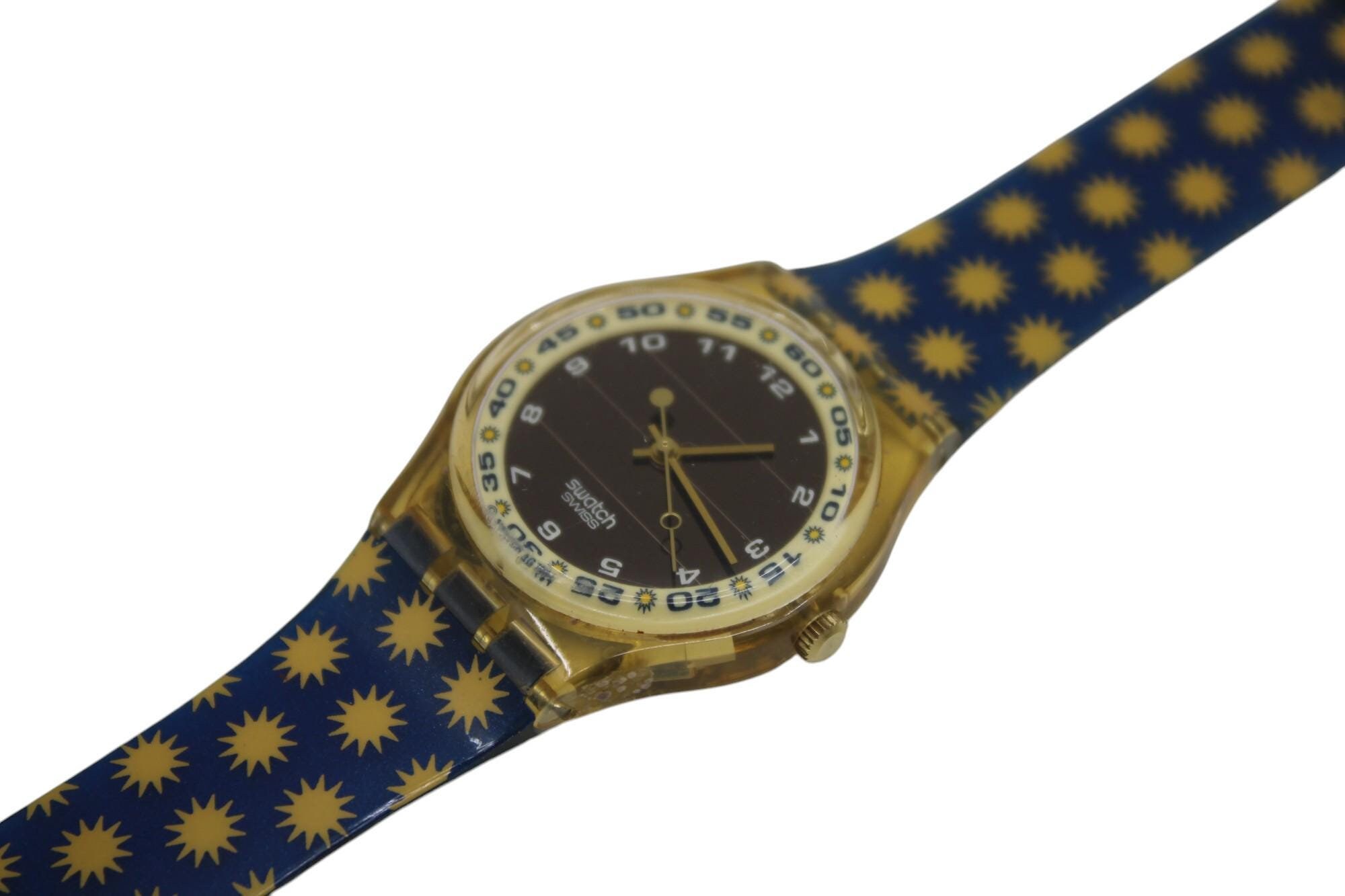 1995, Vintage Gents Solar Swatch, 'Lots of Sun', SRJ100