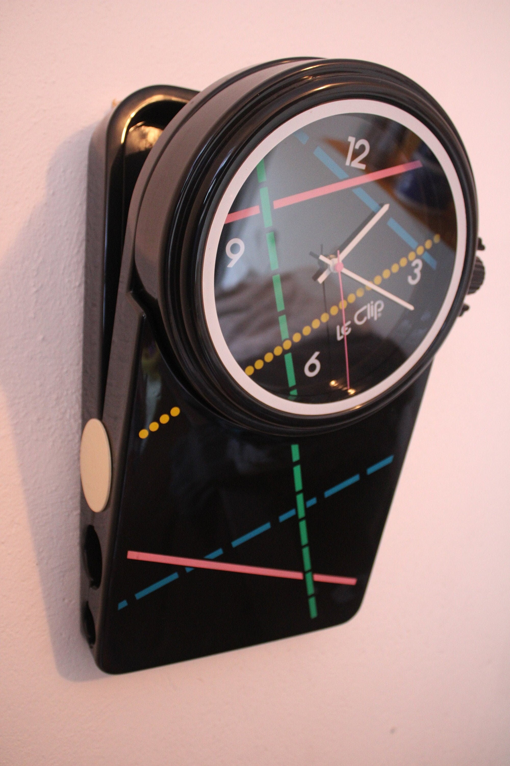 LIFE SIZE 1980s Vintage Le Clip swatch Pocket Watch Wall Clock Store Display Very Rare and Very Funky BIG Etsy Canada