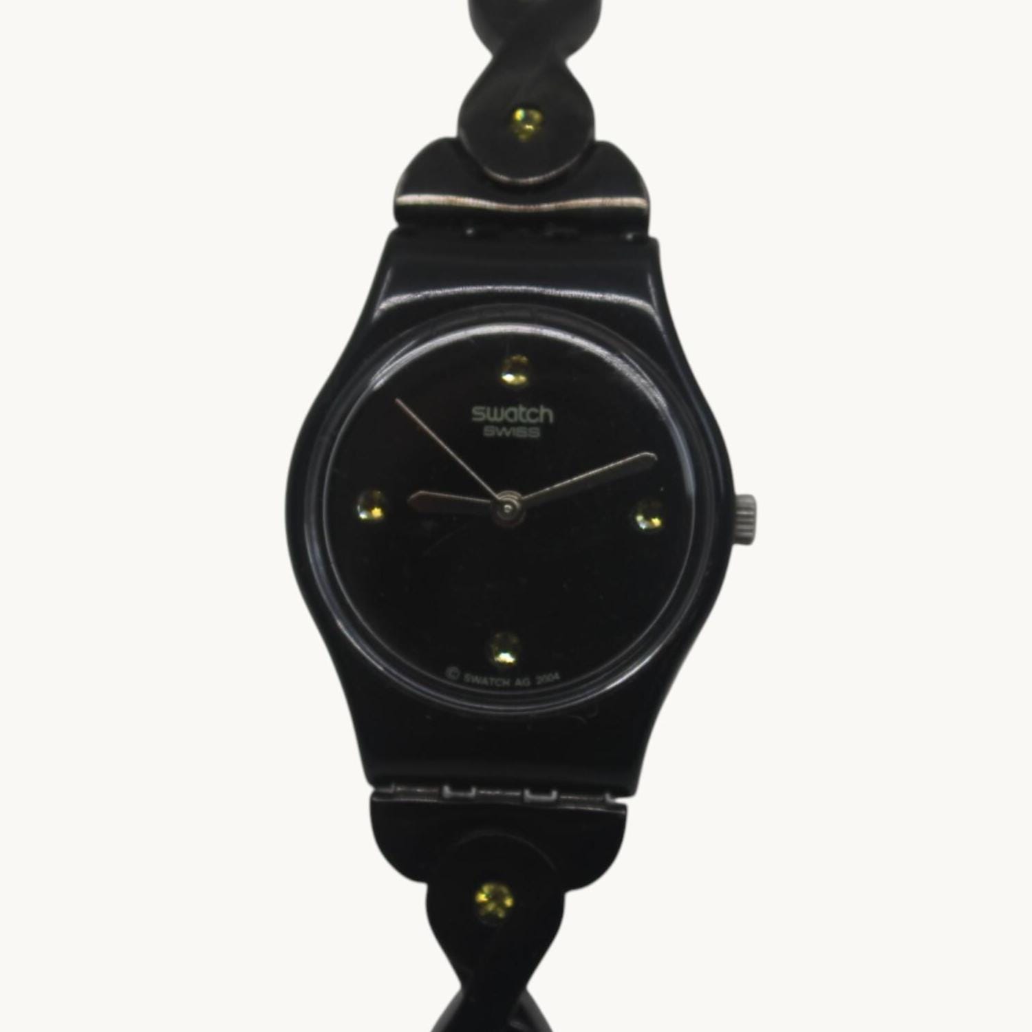 Lady Swatch, 'noir Tresse' , LB162G, Near Mint Condition, With