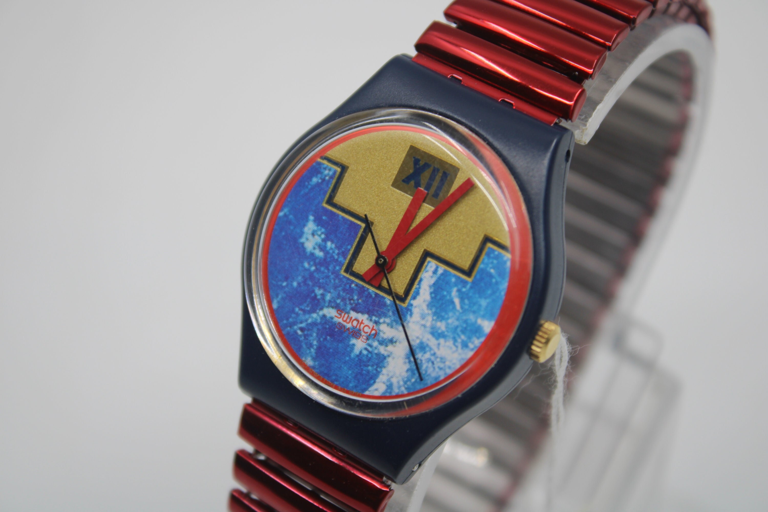Swatch Watch - GN114 - BLUE FLAMINGO Zifferblatt Swatch Uhr Mit Licht Blue Flamingo GN114 Swatch  main image 2