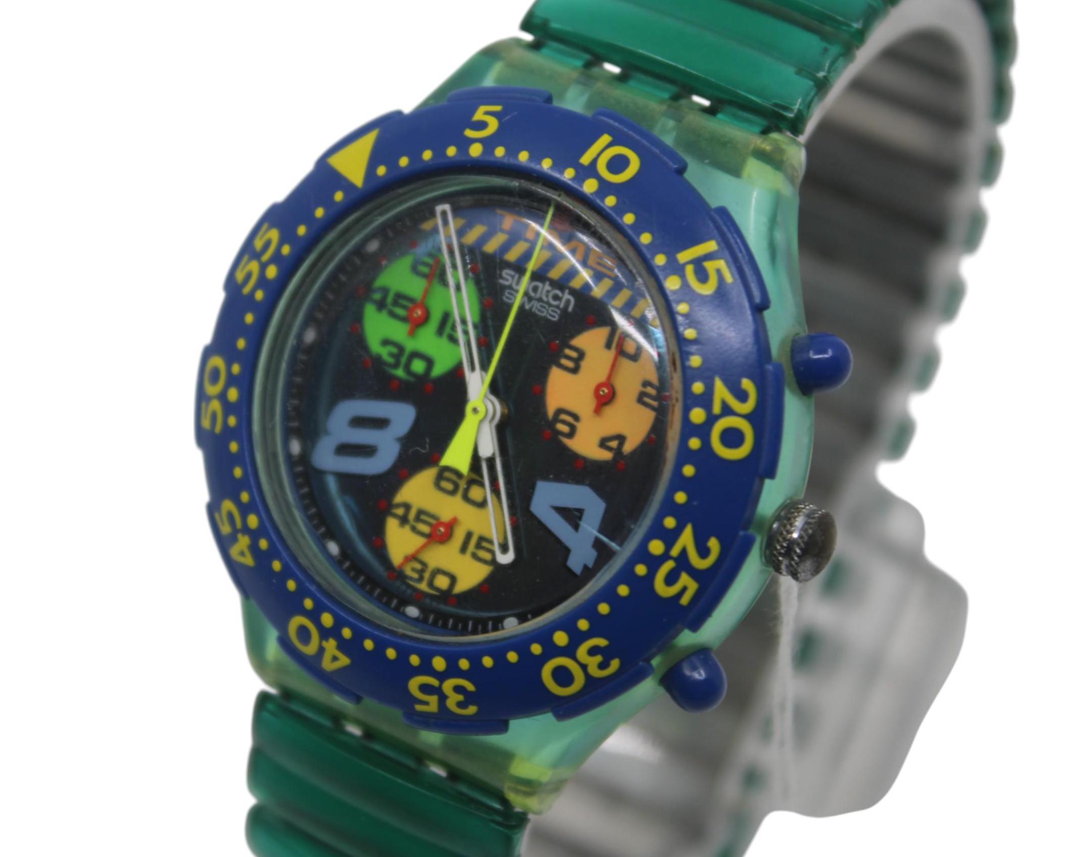 Swatch Scuba Aqua Chrono Gameover Sel101 | eBay