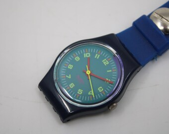 Unique, Vintage Swatch Keychain, LL101, 1990, 'gym Session', Made