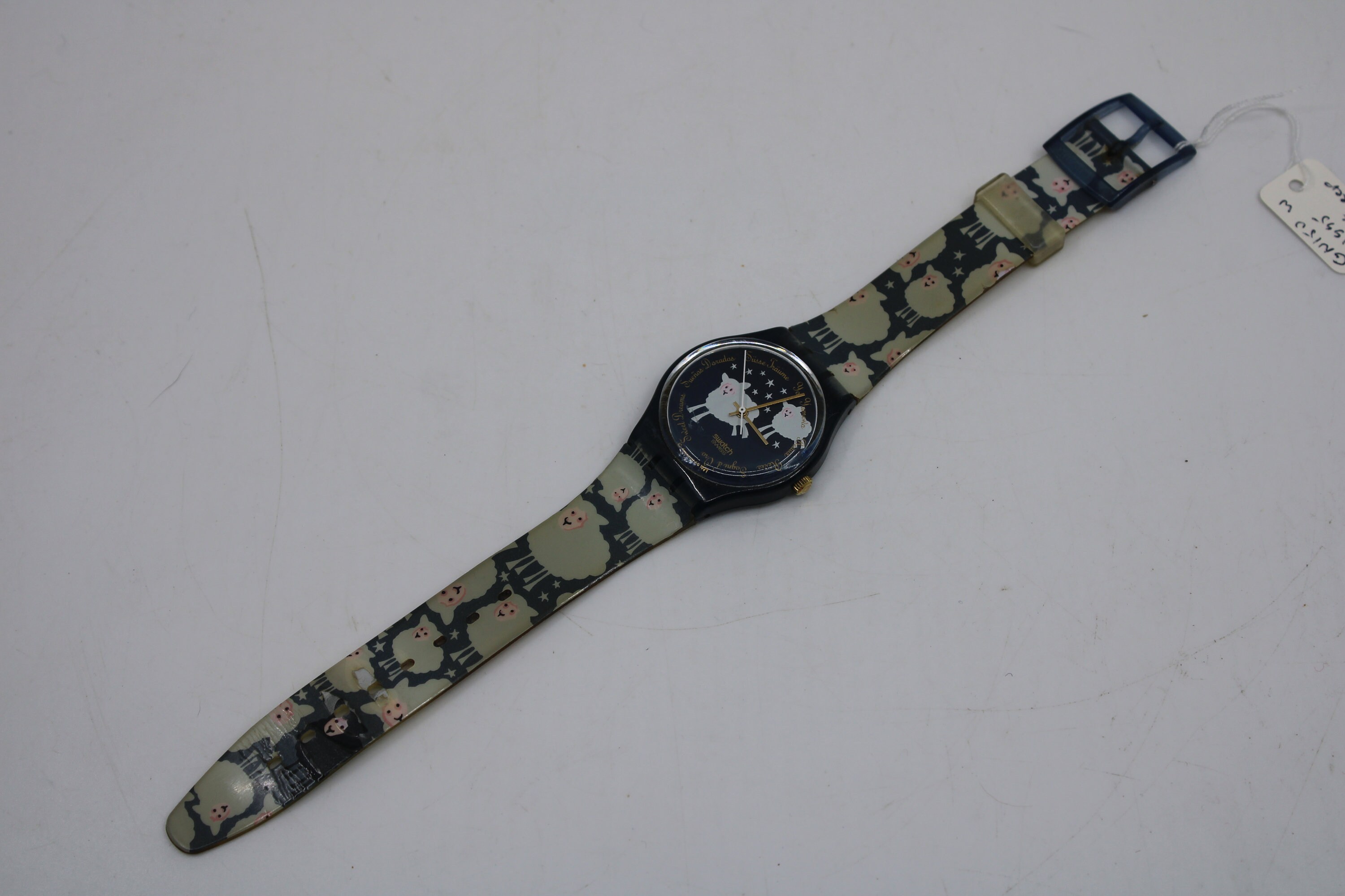 1995, Swatch, Gents, 'black Sheep', GN150, Nice, Used Condition