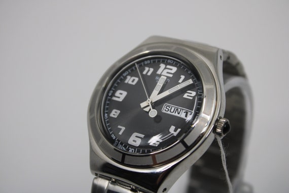 2007, Irony Gents \'his Tender Black\' YGS740, Original damaged Box, 100%  Working, Original Strap, NEW OLD STOCK, Never Worn - Etsy