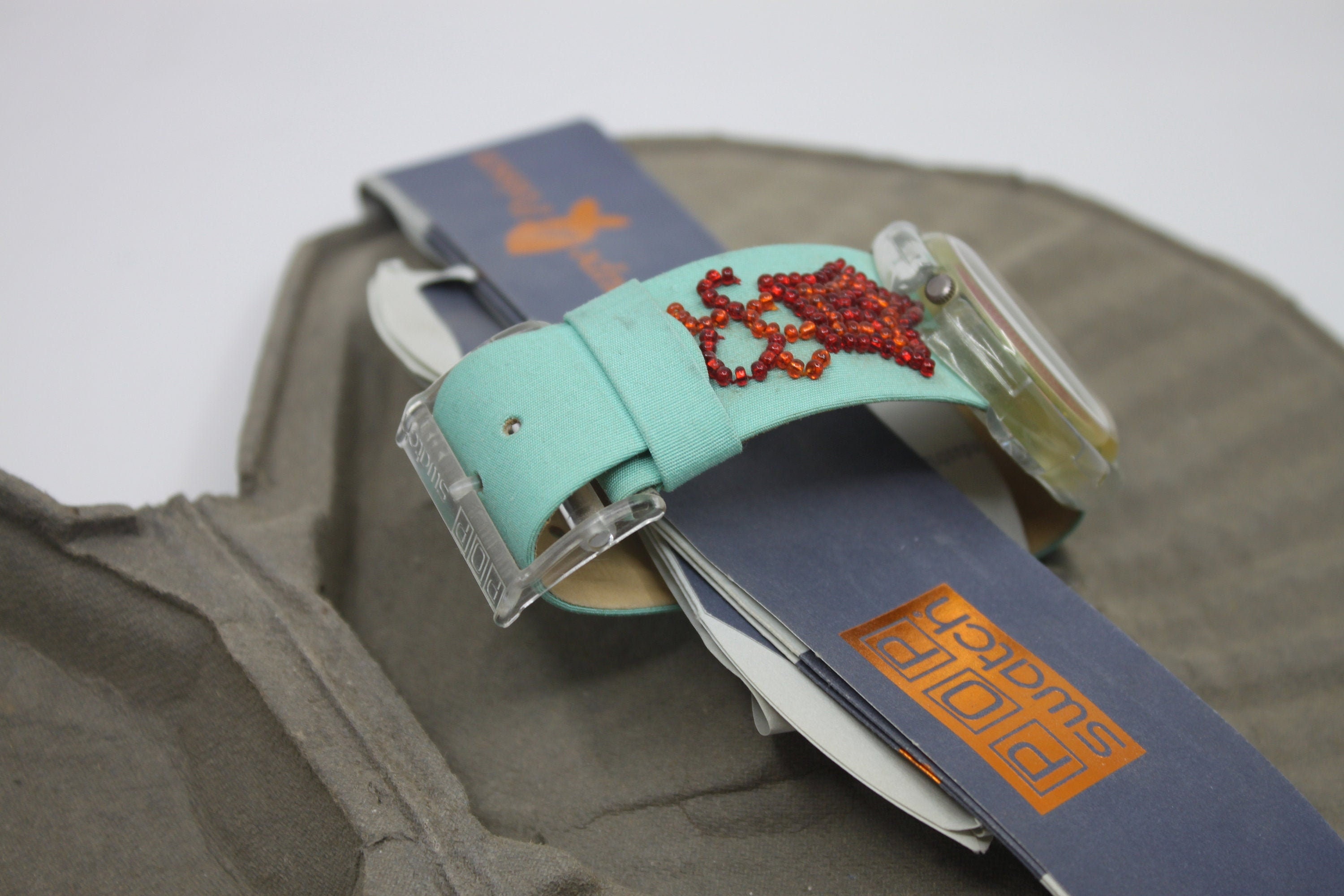 1993, Swatch, Popswatch, 'soupe De Poisson', PWZ106, NEW OLD 1993, Swatch, Popswatch, 'soupe De Poisson', PWZ106, NEW OLD