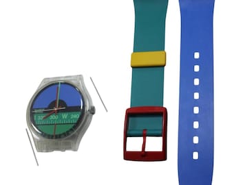 Swatch Maxi Wall Clock VULCANO MGB114 From 1987 - Perfect