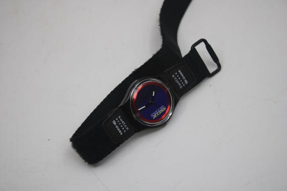 Vintage Gents Access Swatch 'Double Loop' SKB100,… - image 3