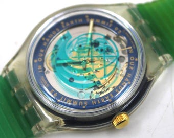 1992 'Time to Move' Vintage Gents Automatic Swatch SAK102, New Old Stock, Never Worn, ORIGINAL strap