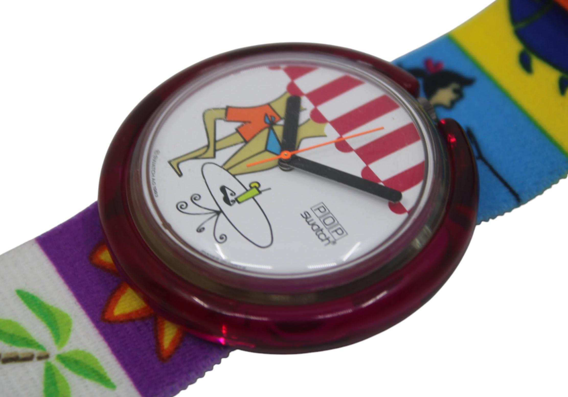 Swatch Watch - PWK195 - BEACH CAFE 1994, Swatch, Popswatch,  main image 3