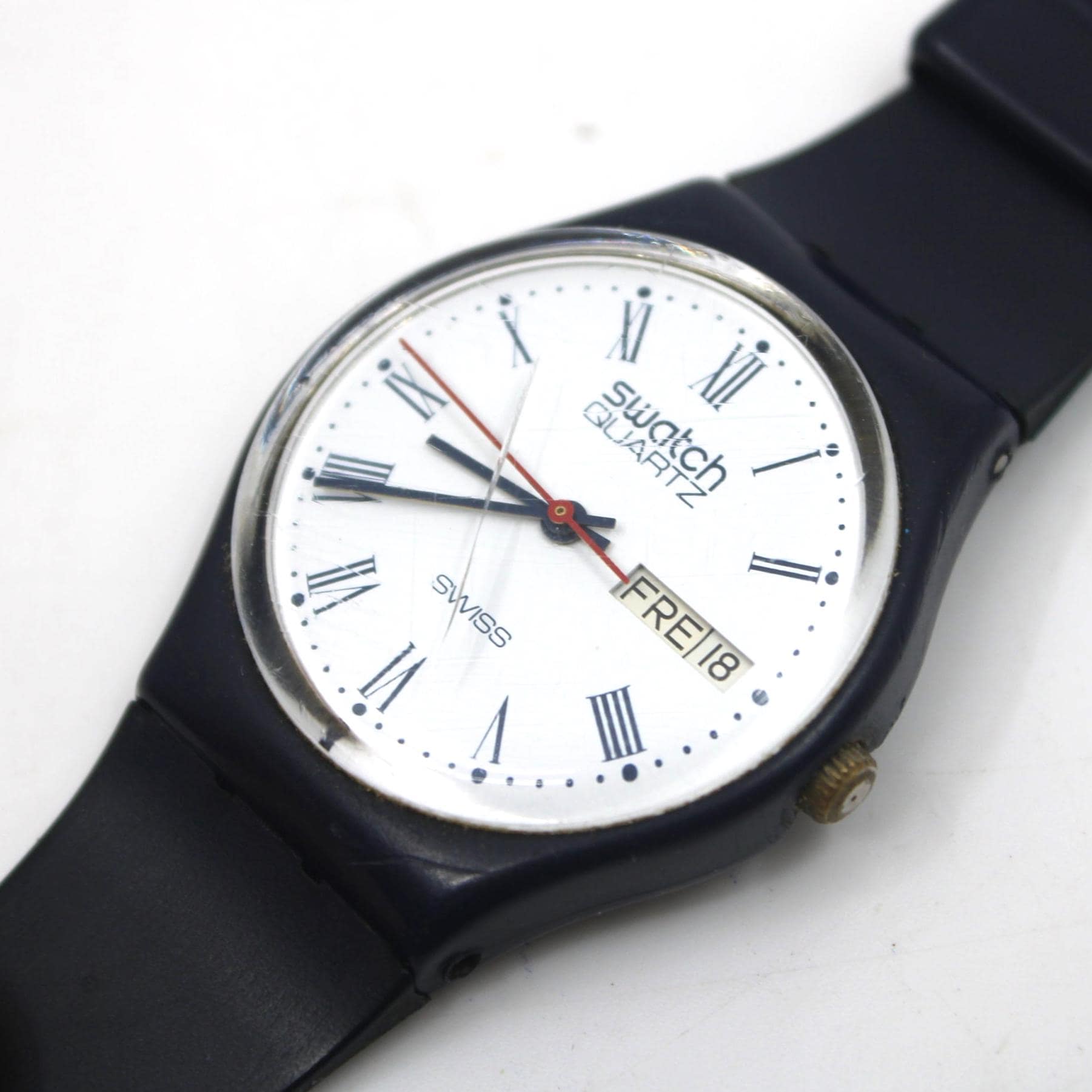 1983, VERY Early Swatch, Gents, GN701, Very Nice but Used