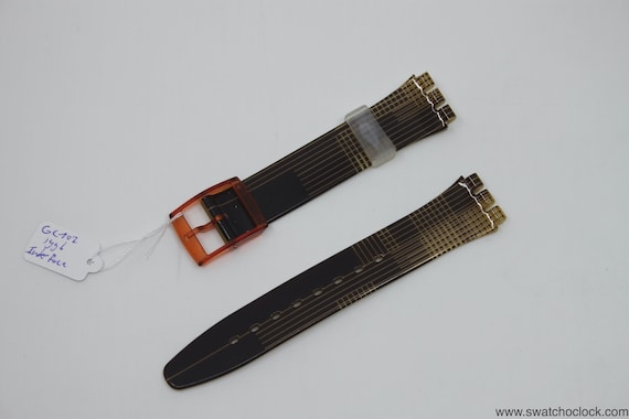 1996, Vintage Swatch Strap, 'Interface', GC102, G… - image 1