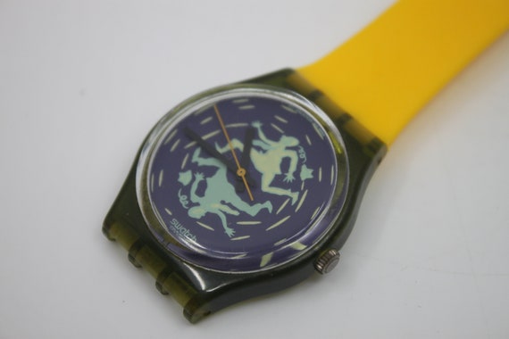 Unique, Vintage Swatch Keychain, GG111, 1991, 'Cr… - image 2