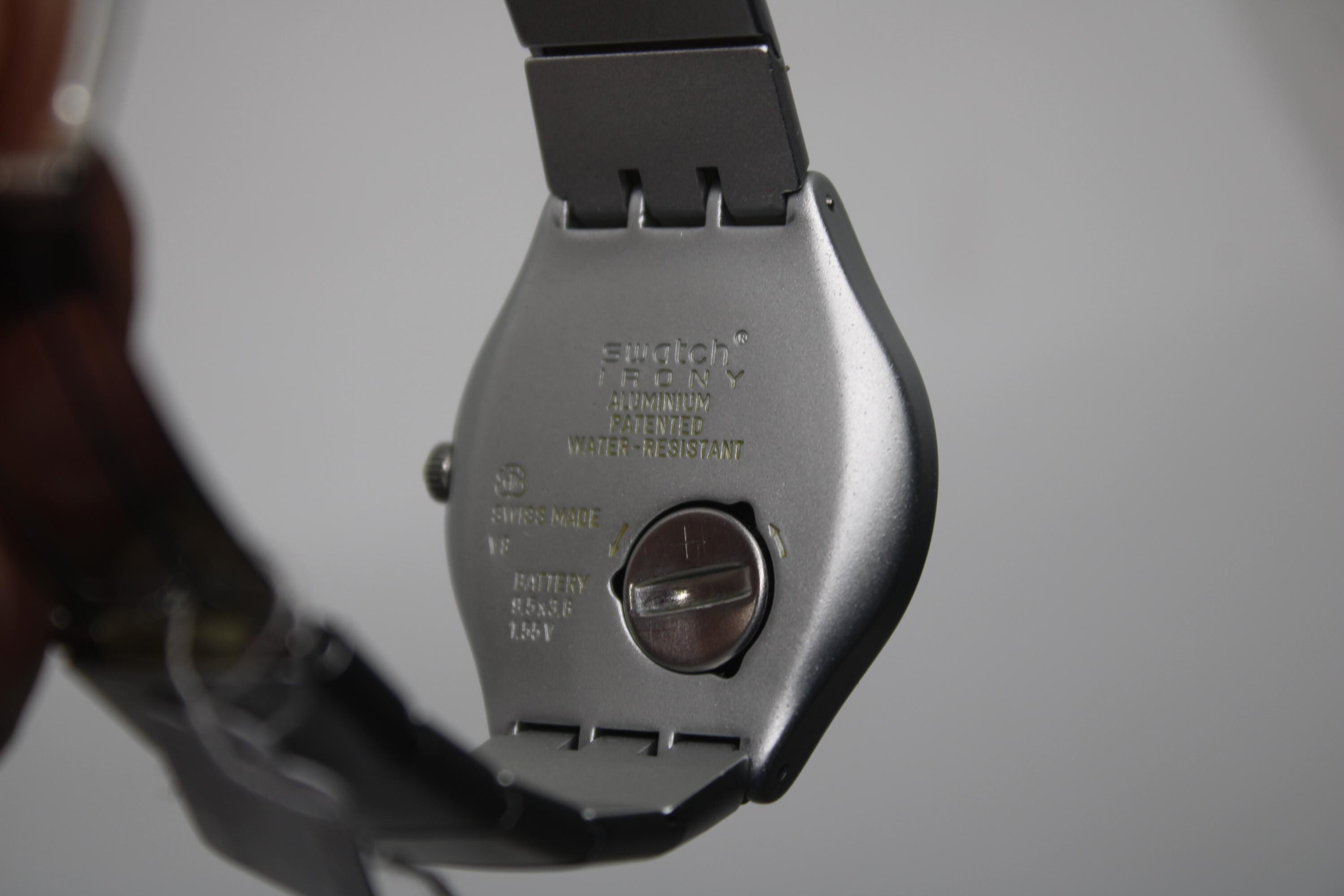 1998, Swatch Irony, 'hoary' YGS7001AG, No Box, Original Strap