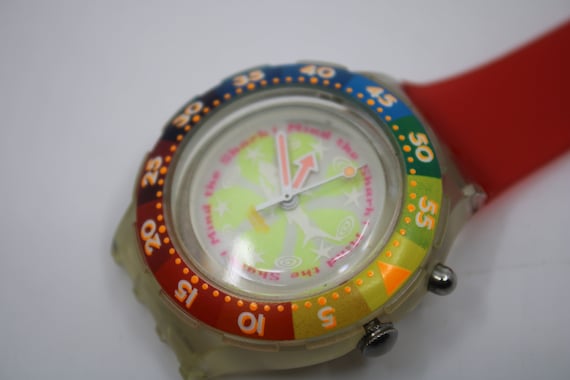 Unique, Vintage Swatch Keychain, SDK902, 1995, 