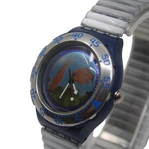 1994 Early Vintage Swatch Scuba 'Decompression' SDN112/113, near mint or mint condition, working 100%