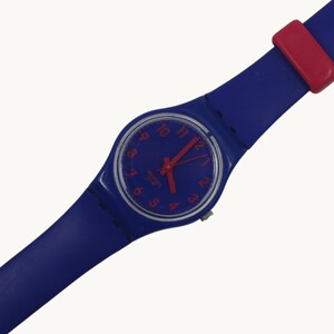 Vintage ladies Swatch, Biko Bloo LS115, NO box, working fine, original long strap