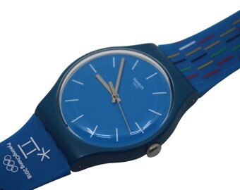 Swatch Watch New Gent 'Petit Batons' SUOZ277, werkt 100% nieuwe oude voorraad, nooit gedragen