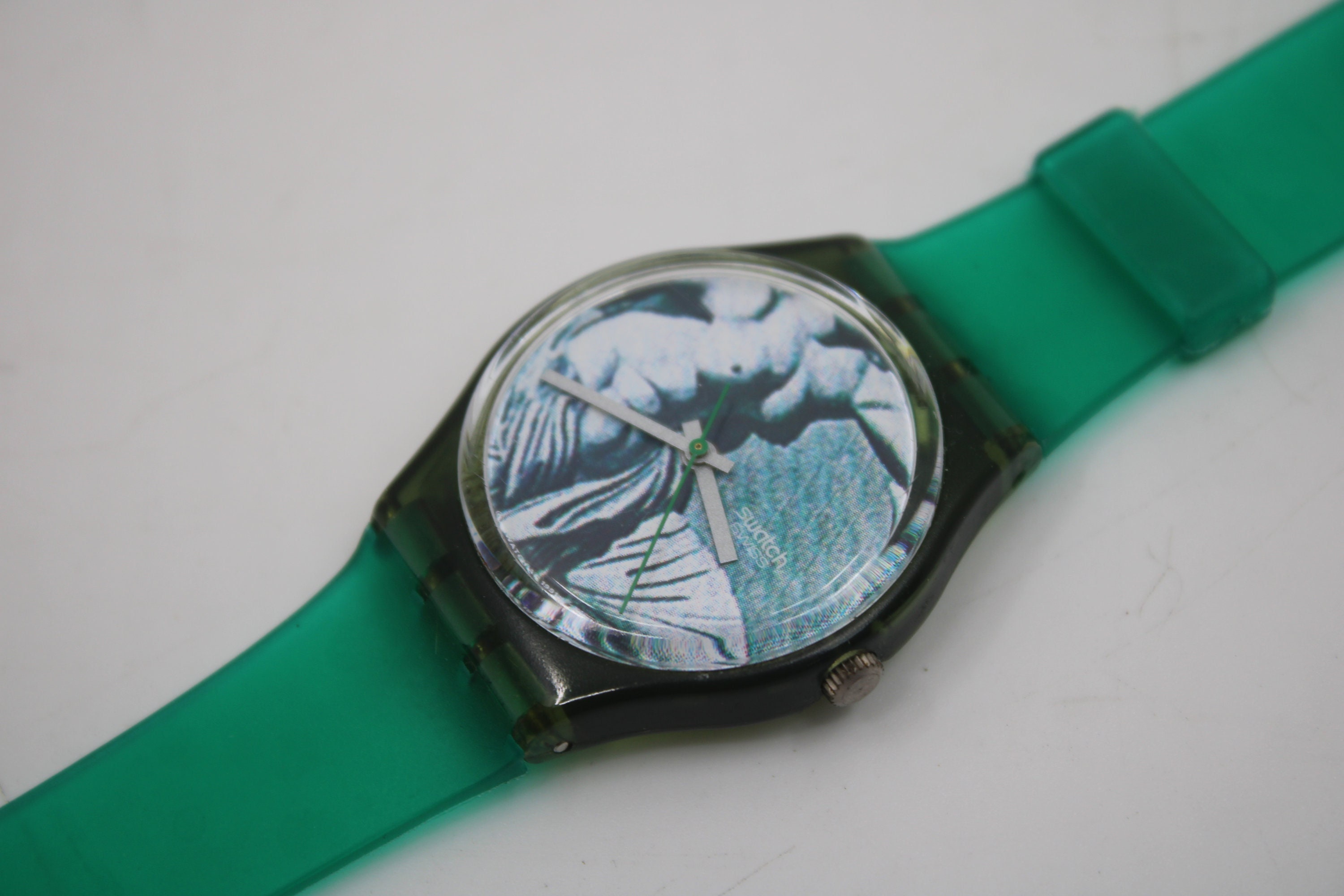 1991 Swatch Watch Vintage Originals CUPYDUS. Clean - working Vintage Swatch Watch 1991 Swatch Watch Rare CUPYDUS GG112  main image 4