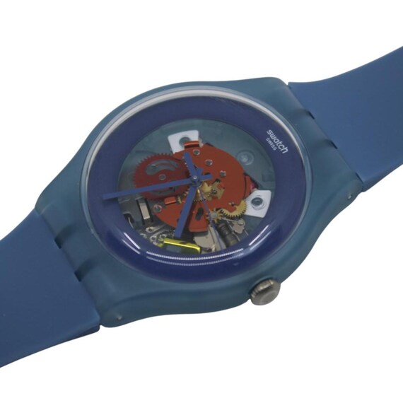 Swatch Watch - SUON102 - BLUE GREY LACQUERED Swatch New Gent 41mm - BLUE GREY LACQUERED SUON102  main image 2