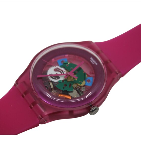 Swatch Watch - SUOP100 - PINK LACQUERED Swatch SUOP100 Unisex Lacquered 2012 Spring Summer Large  main image 3