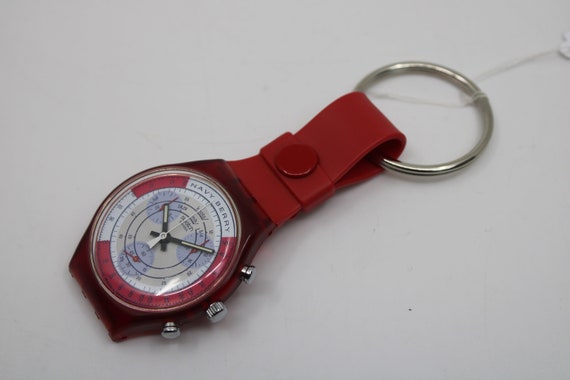 Unique, Vintage Swatch Keychain, SCR100, 1991, 'N… - image 1