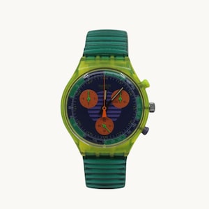 1995 'moon Date' Vintage Gents Chrono Swatch SCN402/403, Good